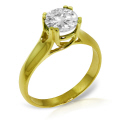 14K. GOLD SOLITAIRE RING WITH 0.75 CT. J-K. SI-2  DIAMOND